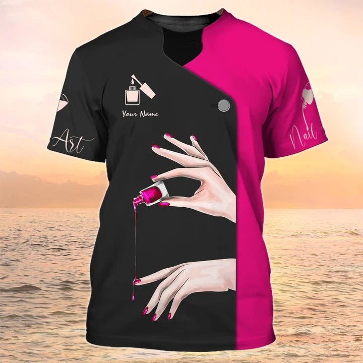 Nail Art Shirt Nail Technician 3D T Shirt Gift For Manicurist