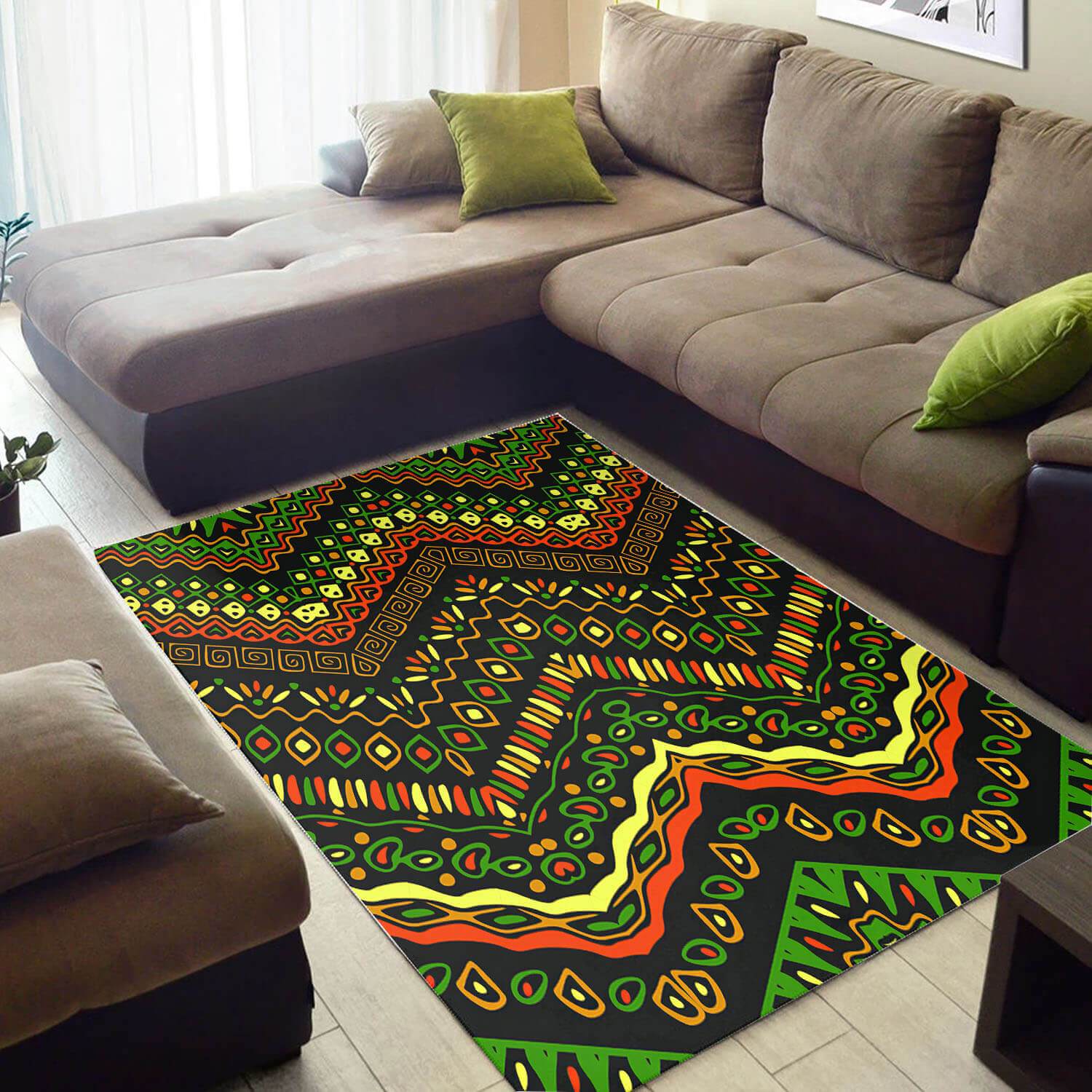 Cool African American Rug Perfect Black History Month Afrocentric Art African Large Rug African Room Decor WBG3436