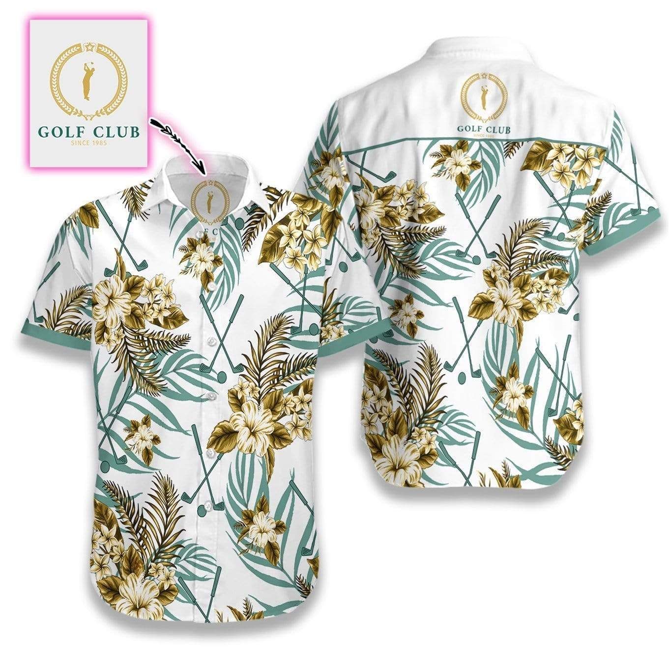 High Quality Personalized Golf Club Hawaii Aloha Shirts Custom Your Logo Dh Ha42677