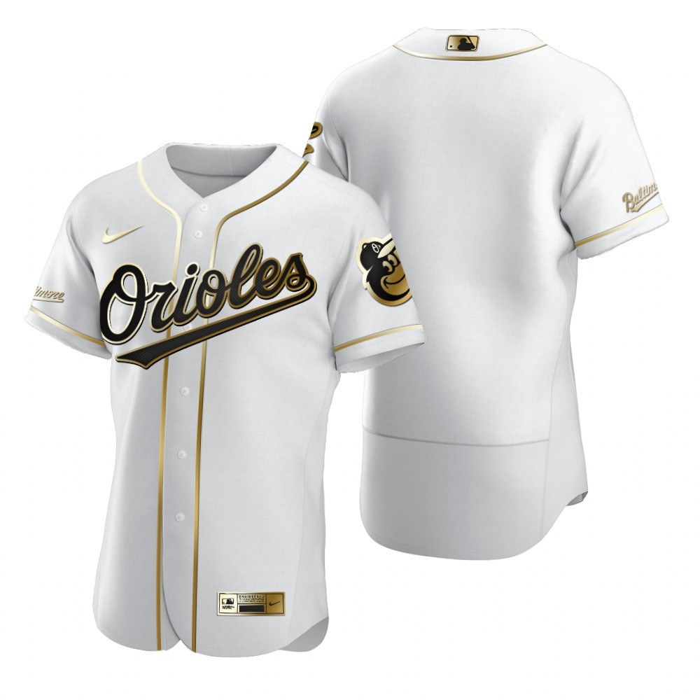 Baltimore Orioles MLB Golden Brandedition White Jersey Gift For Orioles Fans