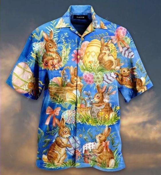 Shop Hawaiian Aloha Shirts Happy Easter Day Bunny