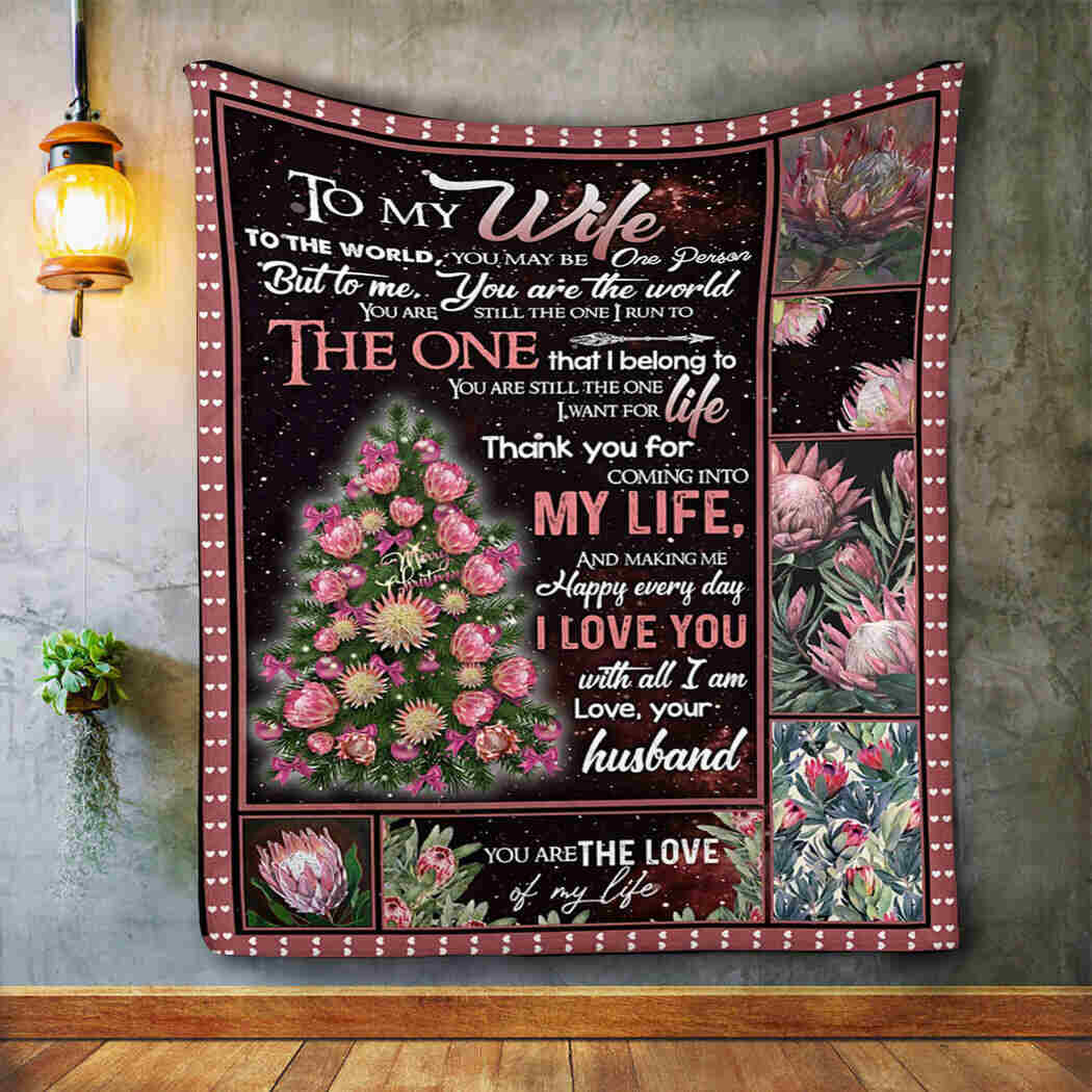 To My Wife Lily I Love You Blanket Gift For Wife From Husband Birthday Gift Home Decor Bedding Couch Sofa Soft And Comfy Cozy