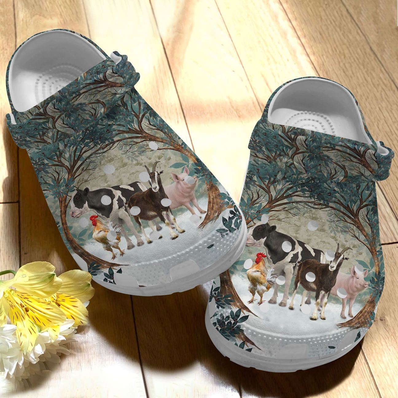 Farmer Personalize Clog, Custom Name, Text, Fashion Style For Women, Men, Kid, Print 3D Farm Animals