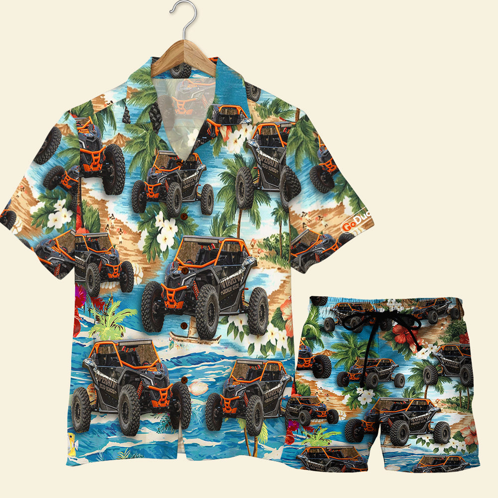 Custom Utv Hawaii Shirt And Men Beach Gift For Coconut Tree Pattern Ha60968