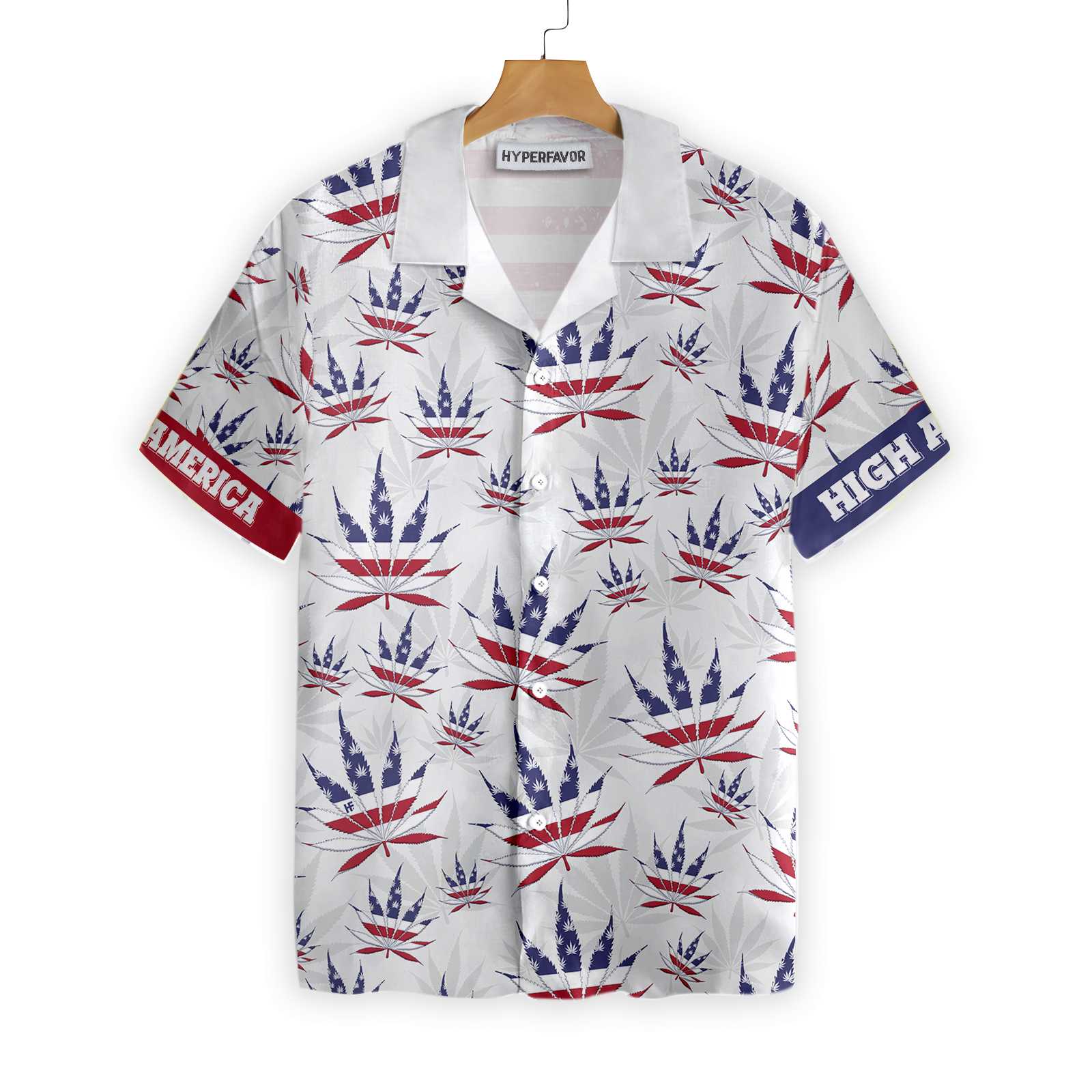 America Marijuana Leaf Shirt For Men Hawaii Ha21451