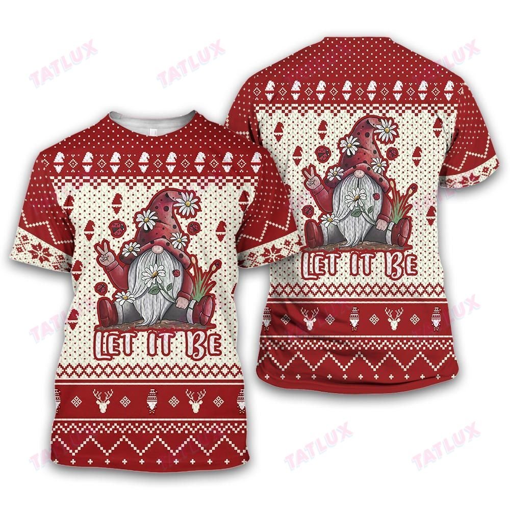 Ugly Sweater Gnome Let It Be Leggings Combo