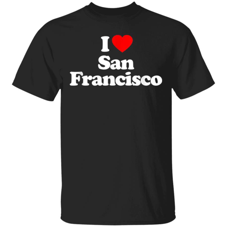 I Love San Francisco Heart Souvenir Funny TShirt