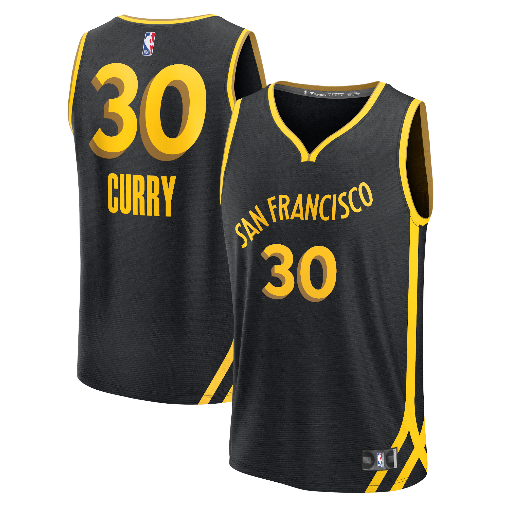 Stephen Curry Golden State Warriors Unisex 2023/24 Fast Break Jersey – Black – City Edition