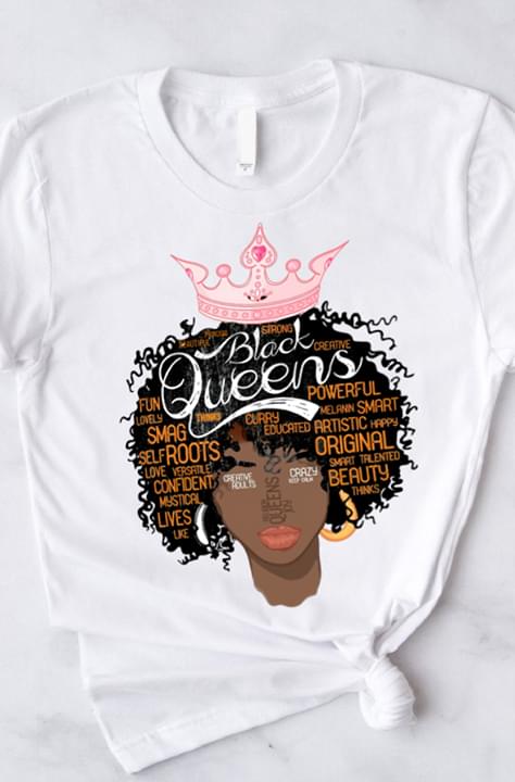 Black Queens Original Beauty Powerful Smart Confident Standard Women’s T-shirt