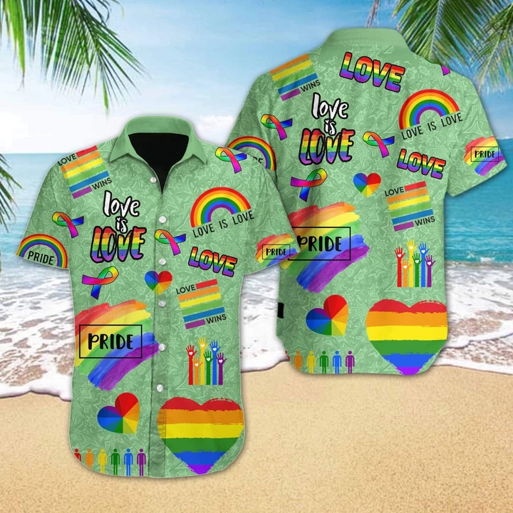 Lgbt Love Is Hawaii Shirt Unisex Full Size Adult Colorful Ha102624