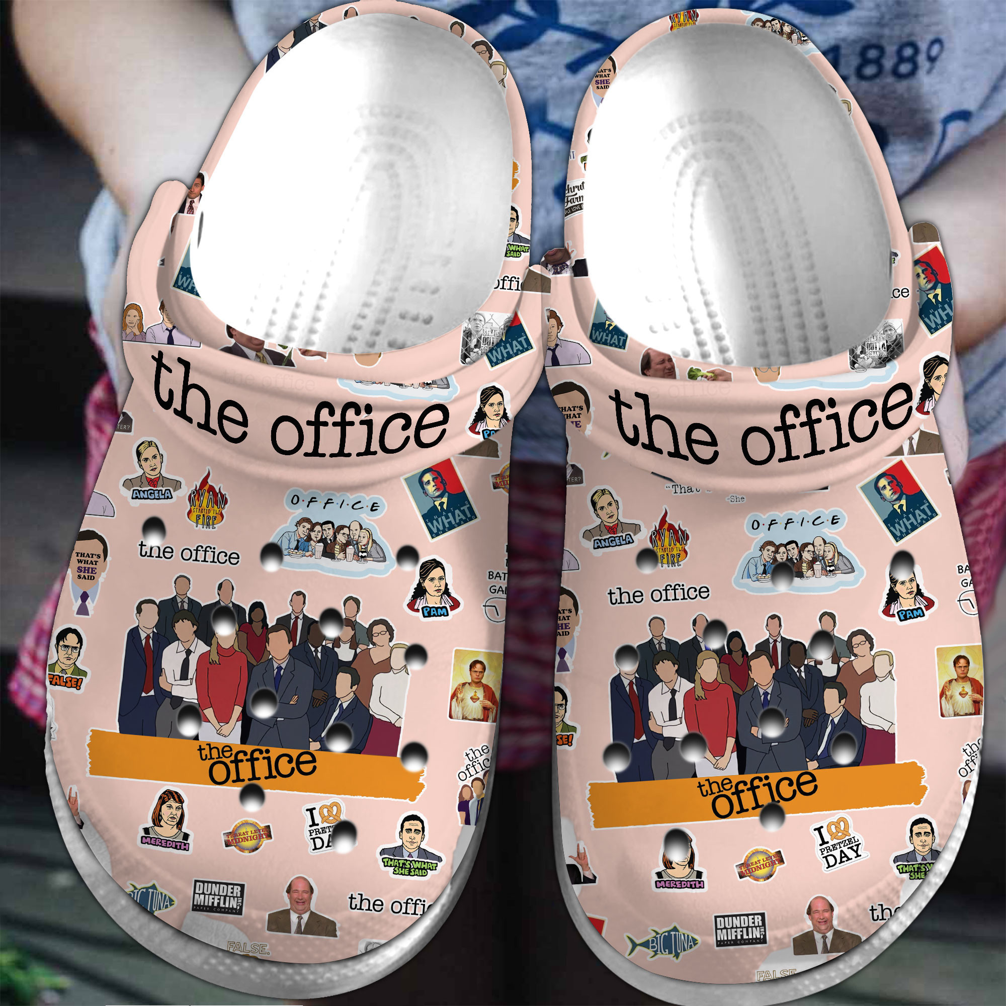 The Office TV Series Crocs Crocband Clogs Shoes Comfortable For Men Women and Kids