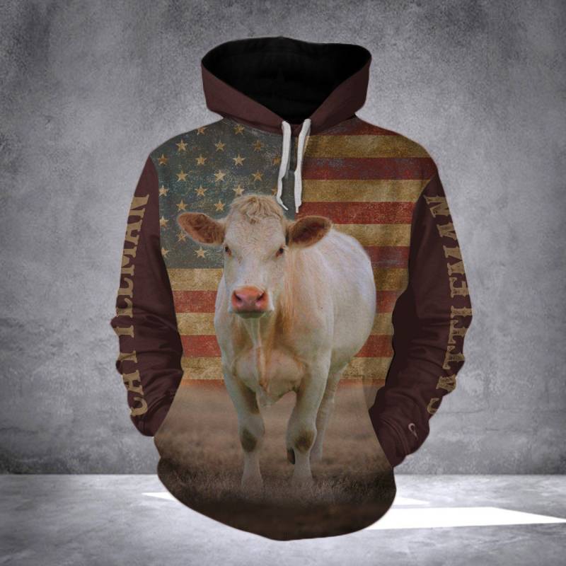 Animal Charolais Flag Z2 Hoodie