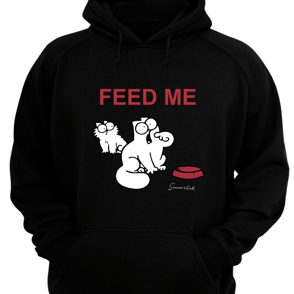 Feed Me, Simon Cat Funny Hoodie, Best Gift For Cat Lover – Trending Personalized