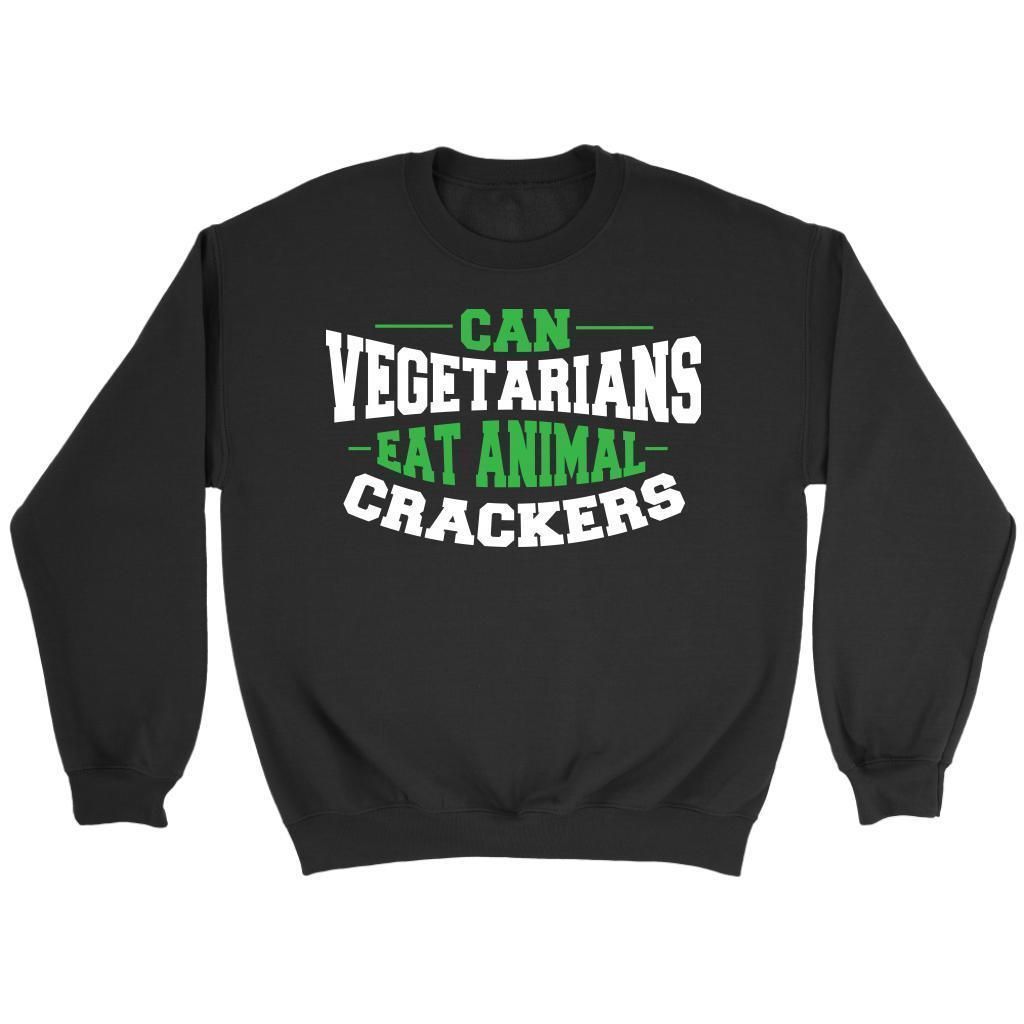 Can Vegetarians Eat Animal Crackers Awesome Funny Vegan Gift Ideas Shirt