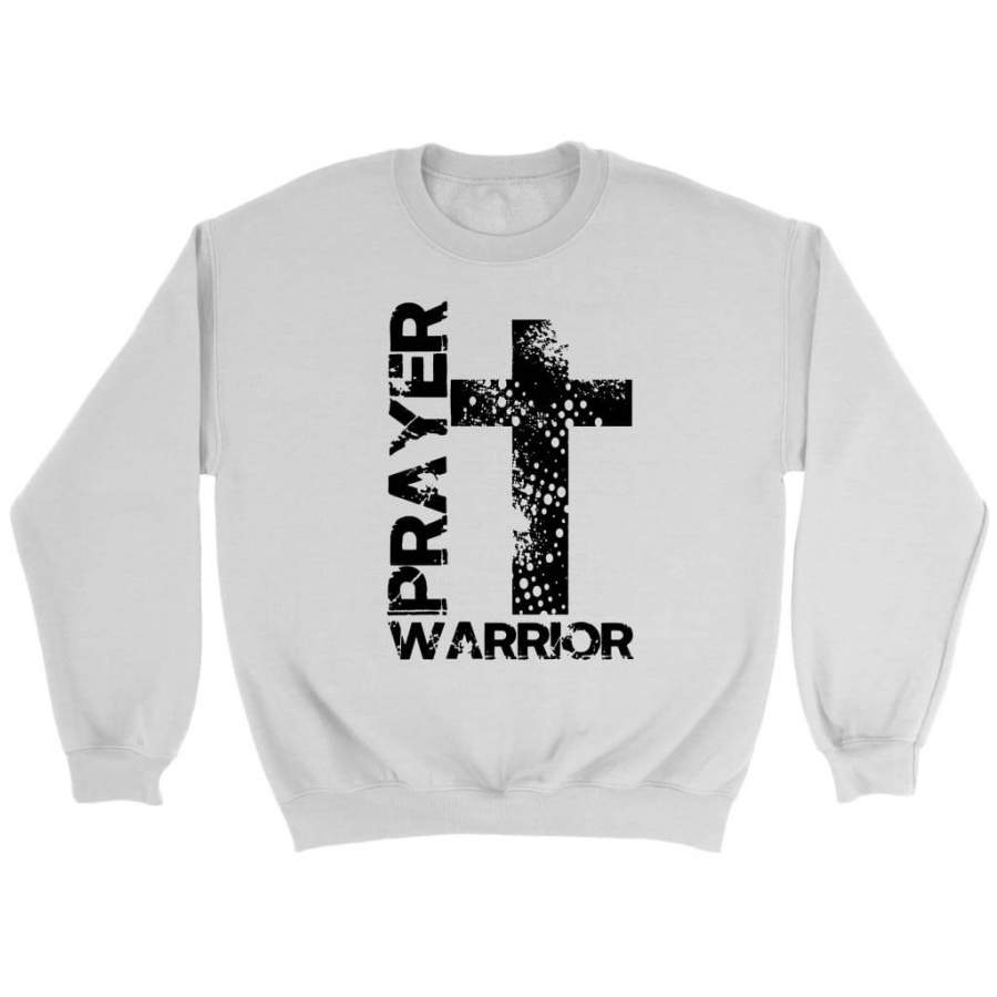 Prayer warrior big cross sweatshirts – pray sweatshirts