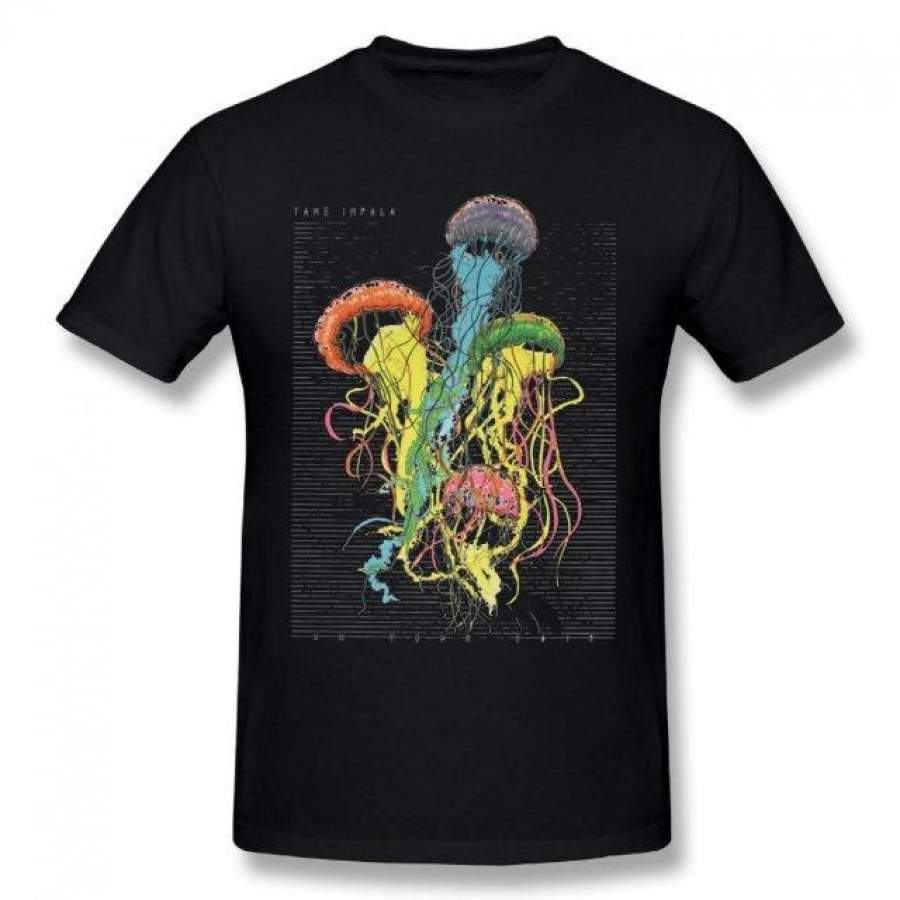 Tame Impala Poster Summer Basic Casual Short Cotton T-Shirt(Regular and Big and Tall Sizes Included)