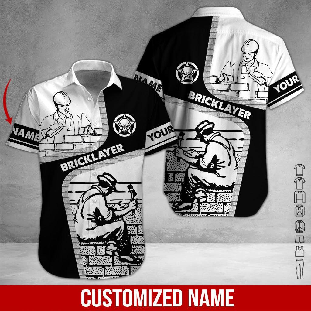 Bricklayer Custom Name Hawaii Shirt For Men Women Ha92487