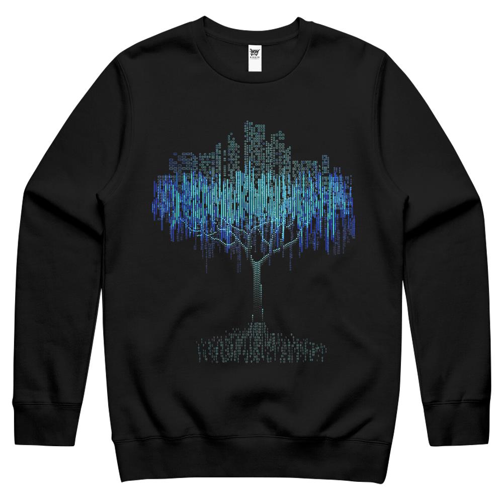 Binary Tree Coding Computer Programmer Crewneck Sweatshirt