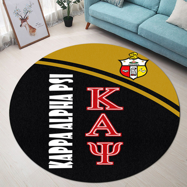 Kappa Alpha Psi Round Rug – Fraternity Curve Version Round Rug