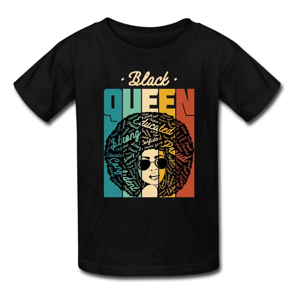 Black Queen – Black History Month & Pride Gift – Kids’ T-Shirt