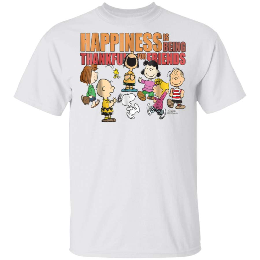 Peanuts Happiness is Thankful Friends T-Shirt