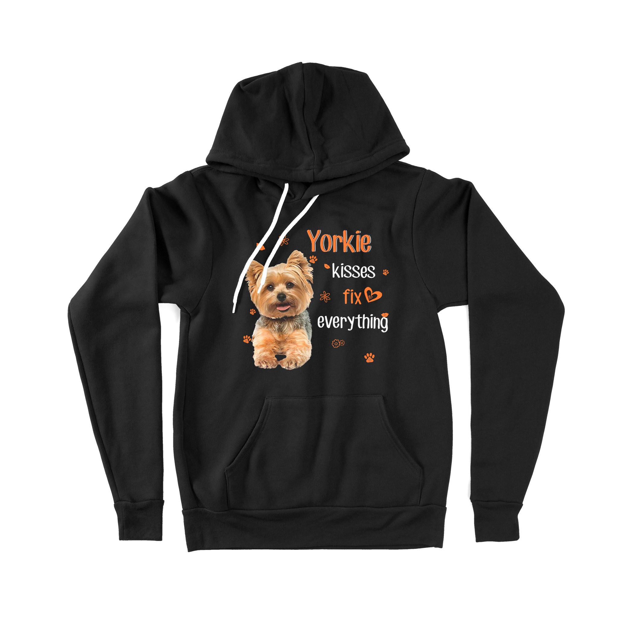 Ff Yorkie Kisses Fix Everything – Premium Hoodie