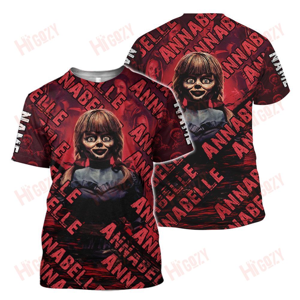 Annabelle Shirt, Annabelle Shirt 3D, Annabelle Halloween, Horror Movies Shirt Halloween T-Shirt – T49