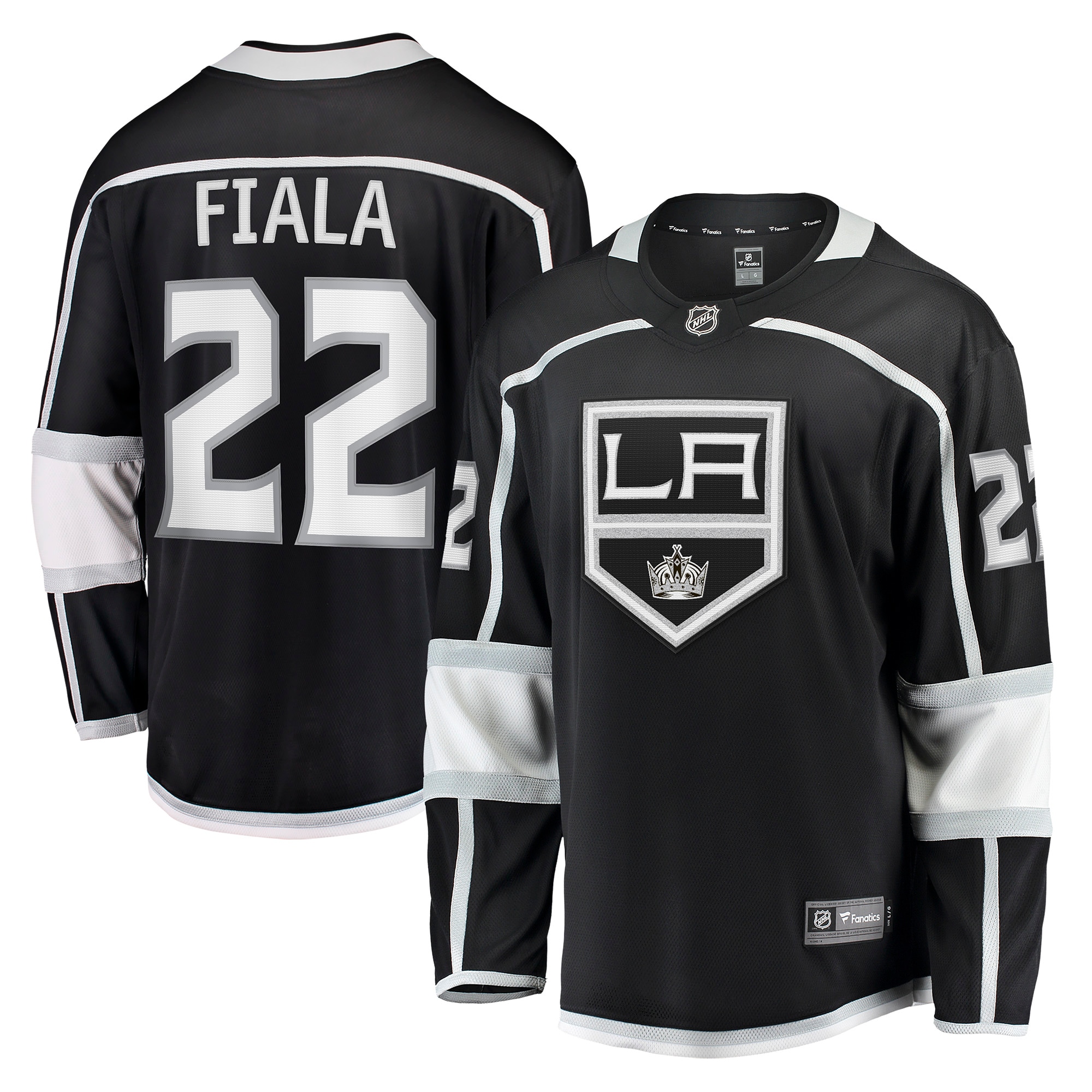 Kevin Fiala Los Angeles Kings Branded Home Breakaway Player Jersey – Black