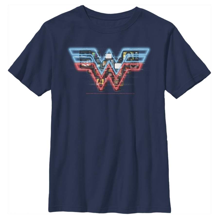 Wonder Woman 1984 Boy’s TV Logo Overlay  T-Shirt