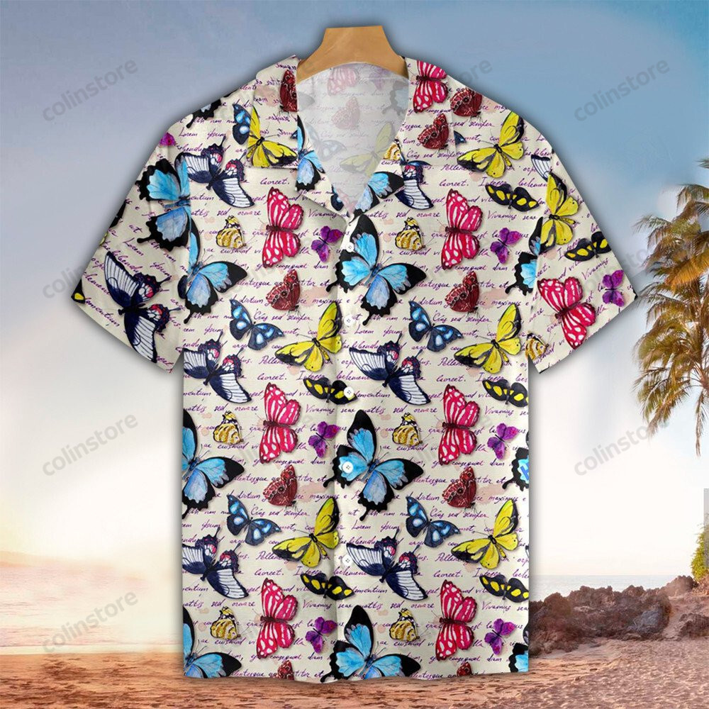 Butterfly Hawaii Shirt For Lover Aloha Ha10172