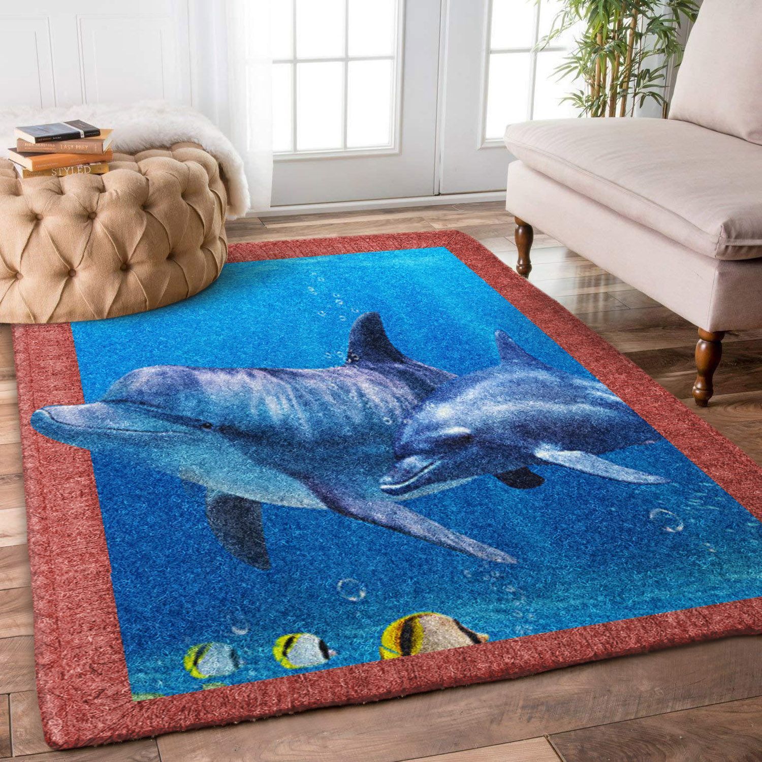 3d Huge Dolphin HD1401019R Rug