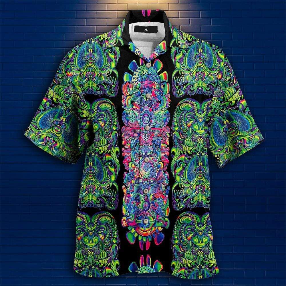 Amazing Hippie Goa Unique Art Hawaii Aloha Shirts Ha46269