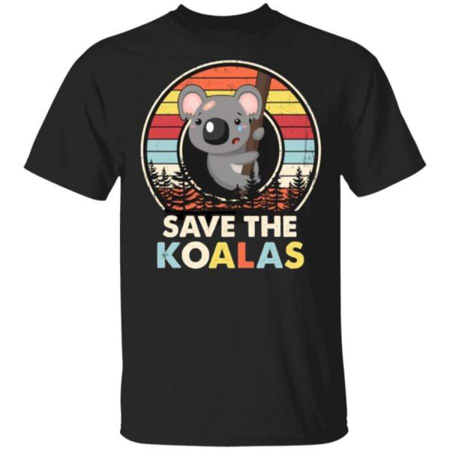 Save The Koalas Bear Australian Animals Vintage T-Shirt, Long Sleeve, Hoode