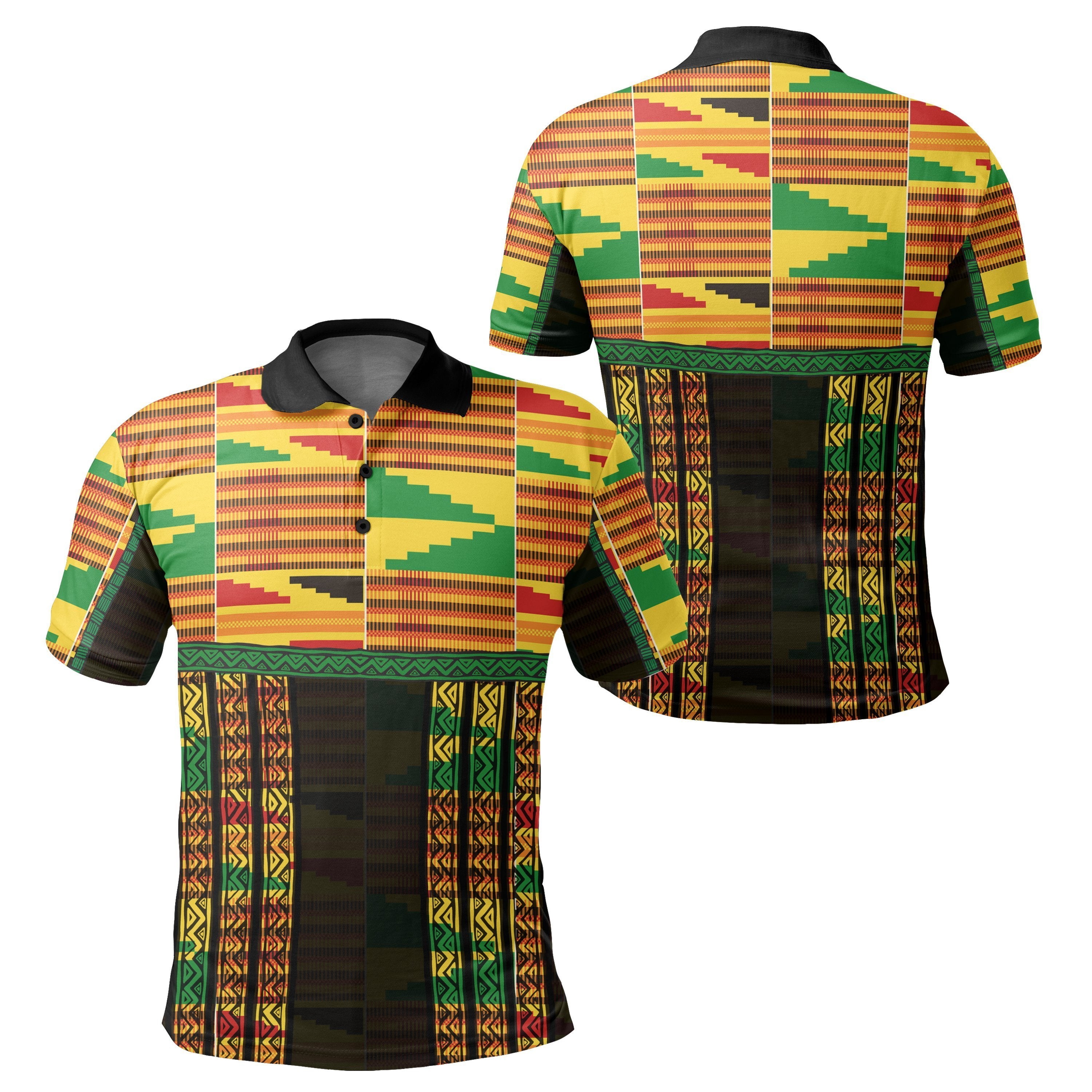 Greek Life Shirt – Greek Life Map Kente Light Adwinasa Polo Shirt