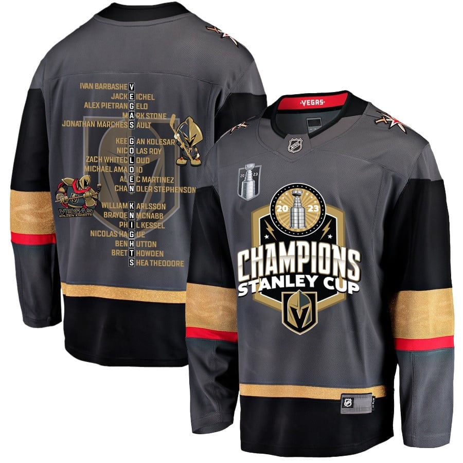 Vegas Golden Knights Journey to 2023 Stanley Cup Glory Men Jersey – Black