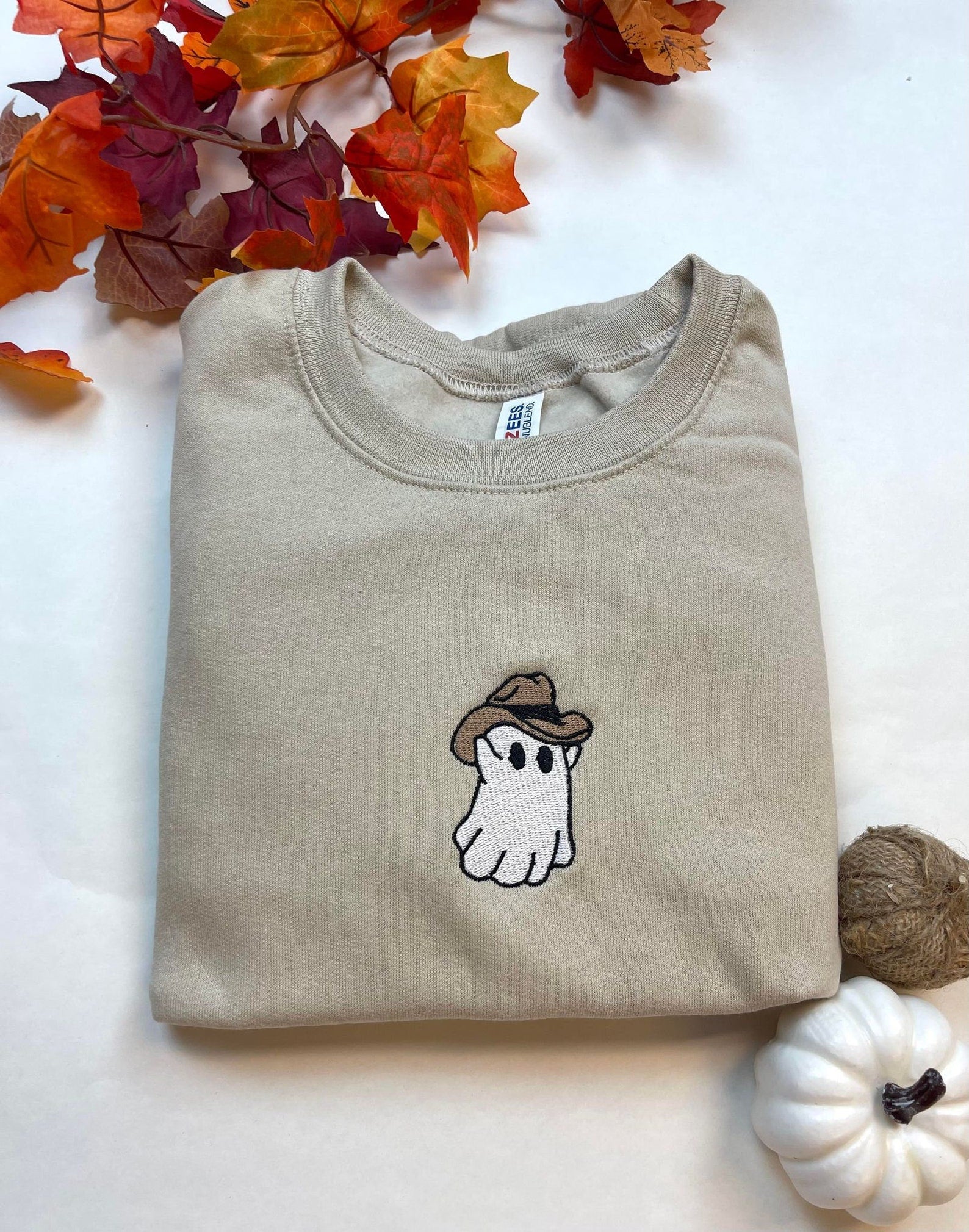 Embroidered Western Ghost Sweatshirt 2D Crewneck Sweatshirt All Over Print Sweatshirt For Women Sweatshirt For Men Sws2464