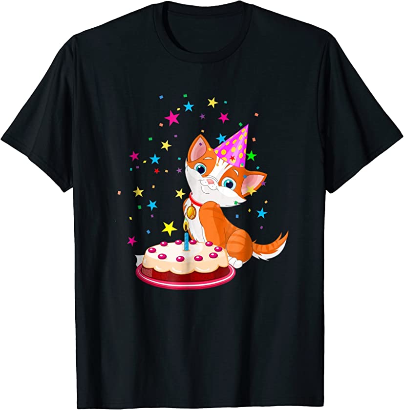 Birthday T-Shirt – Cats and Kittens Meow Or Never Feline