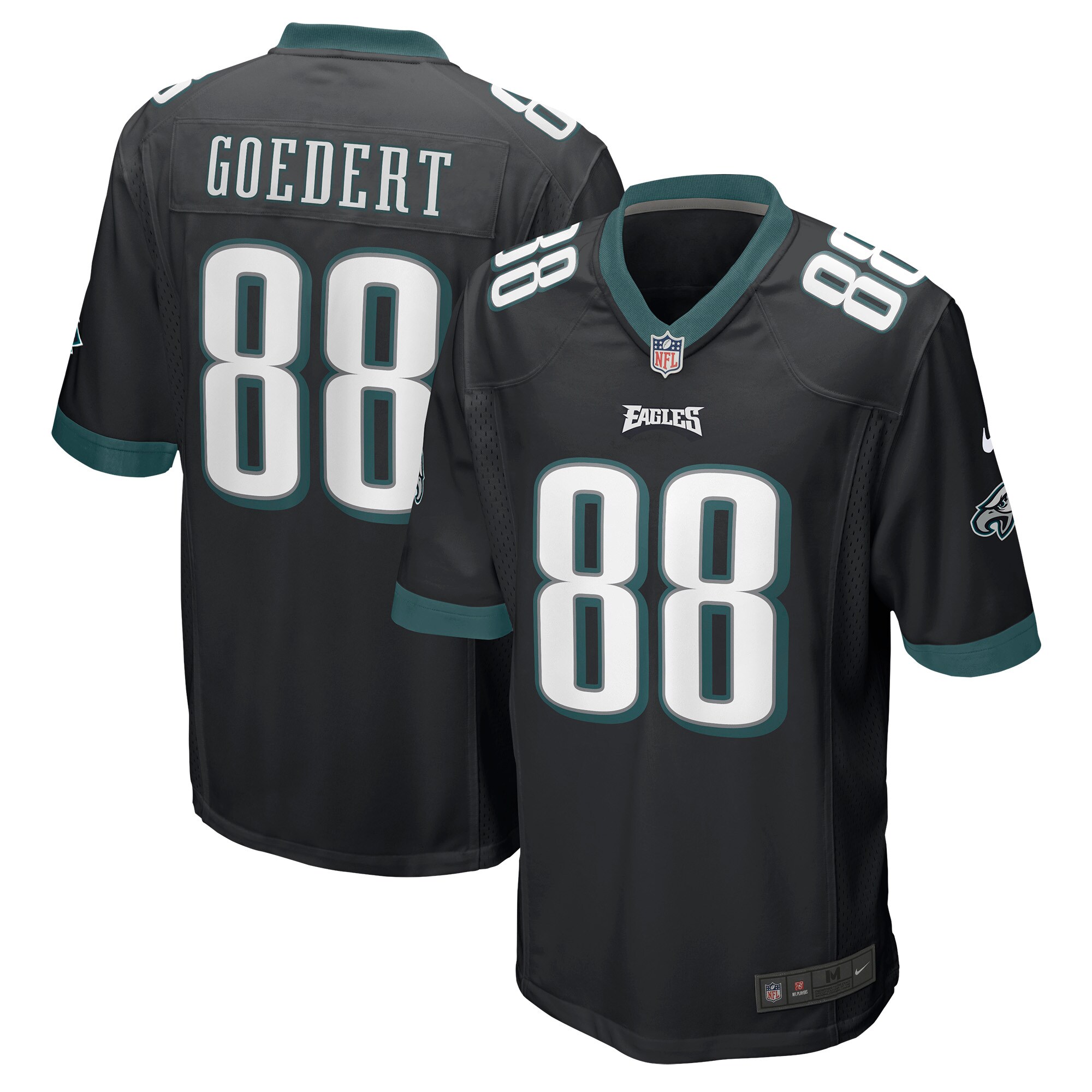 Men’s Philadelphia Eagles Dallas Goedert Black Game Jersey