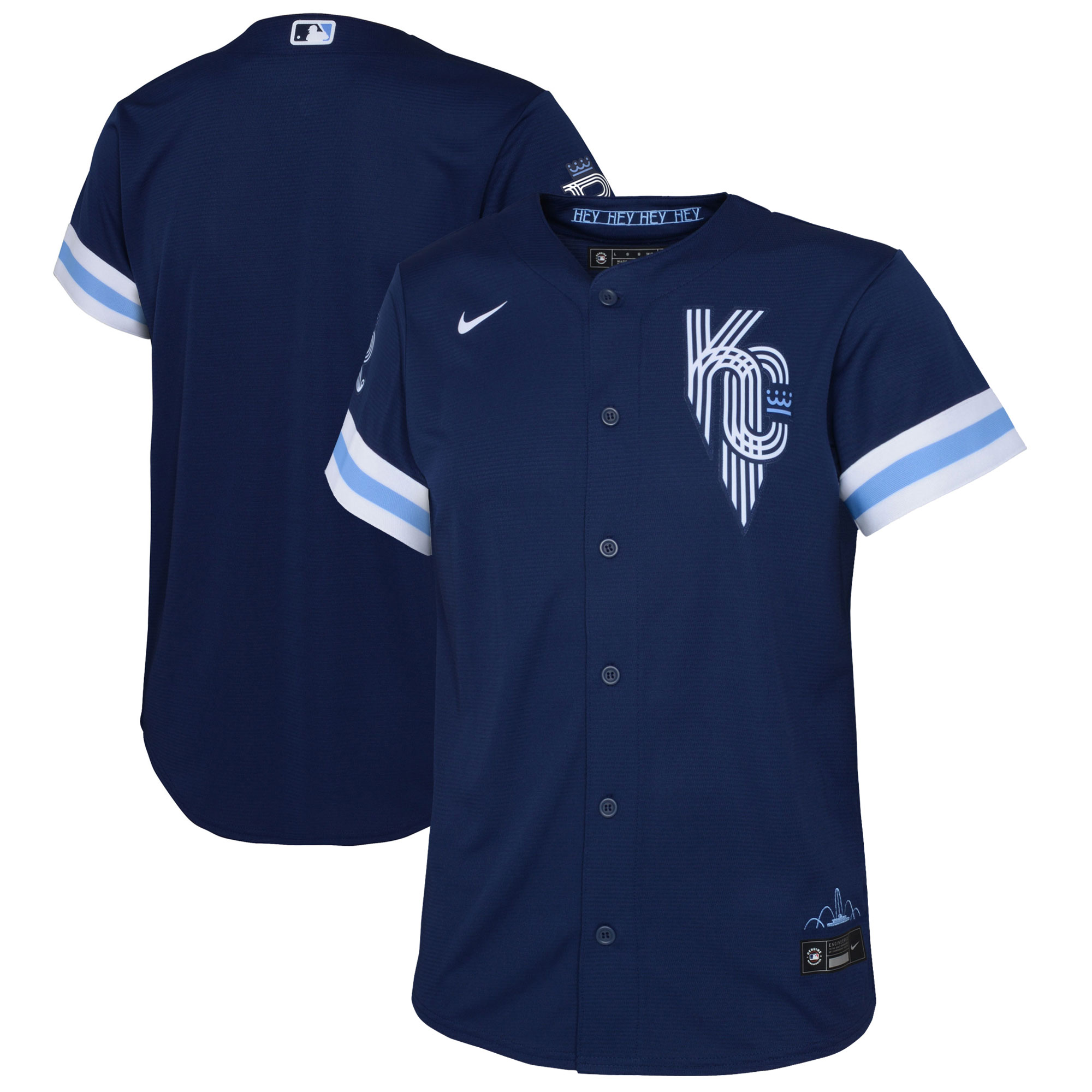 Youth Kansas City Royals Navy 2022 City Connect Jersey