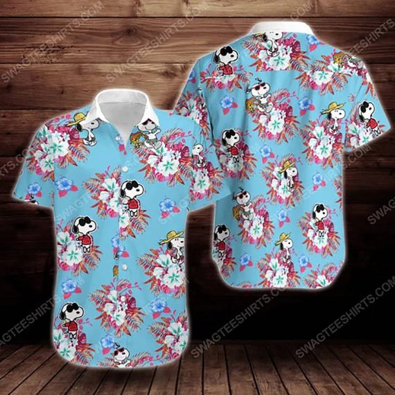 Snoopy Peanuts Hawaiian Shirt Aloha Beach Holiday Casual Ha63593