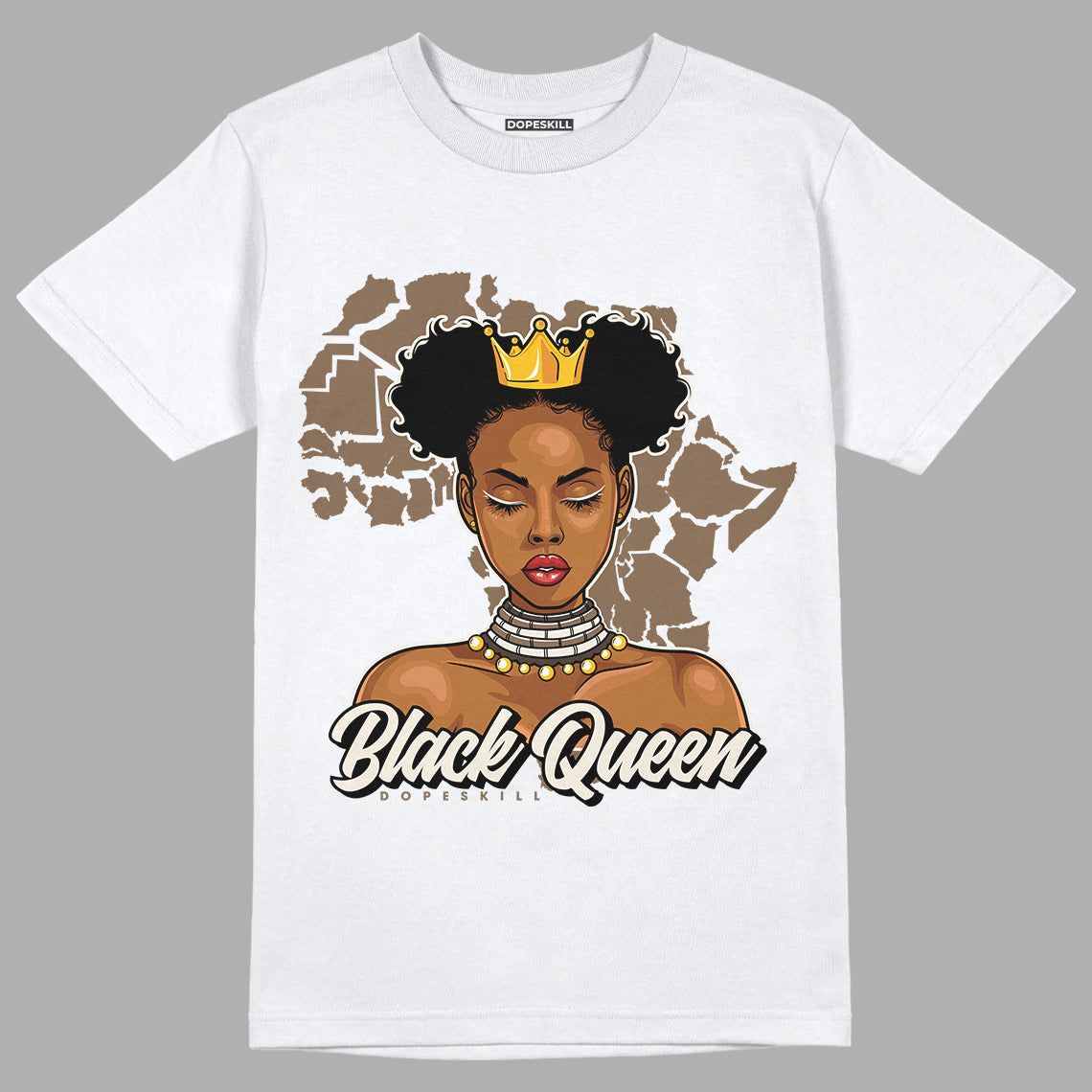 JD 1 Low Og “Reverse Mocha” Dopeskill T-Shirt Black Queen Graphic