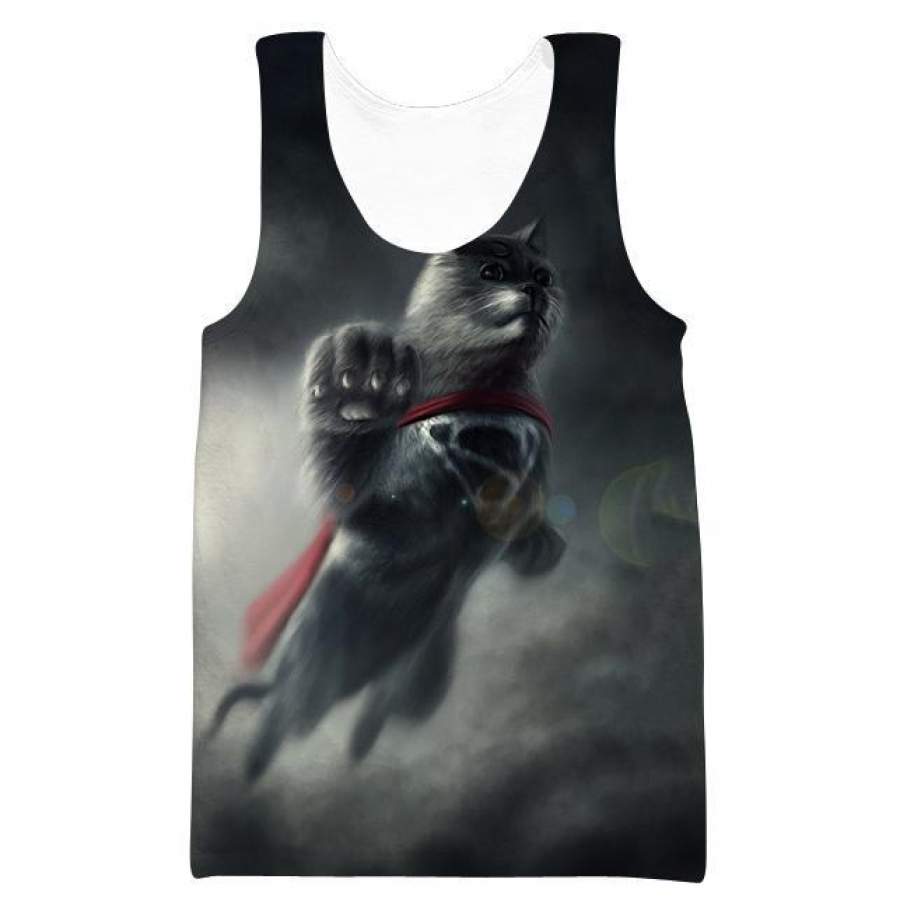 Superman Cat Tank Top – Superhero Animal Clothes