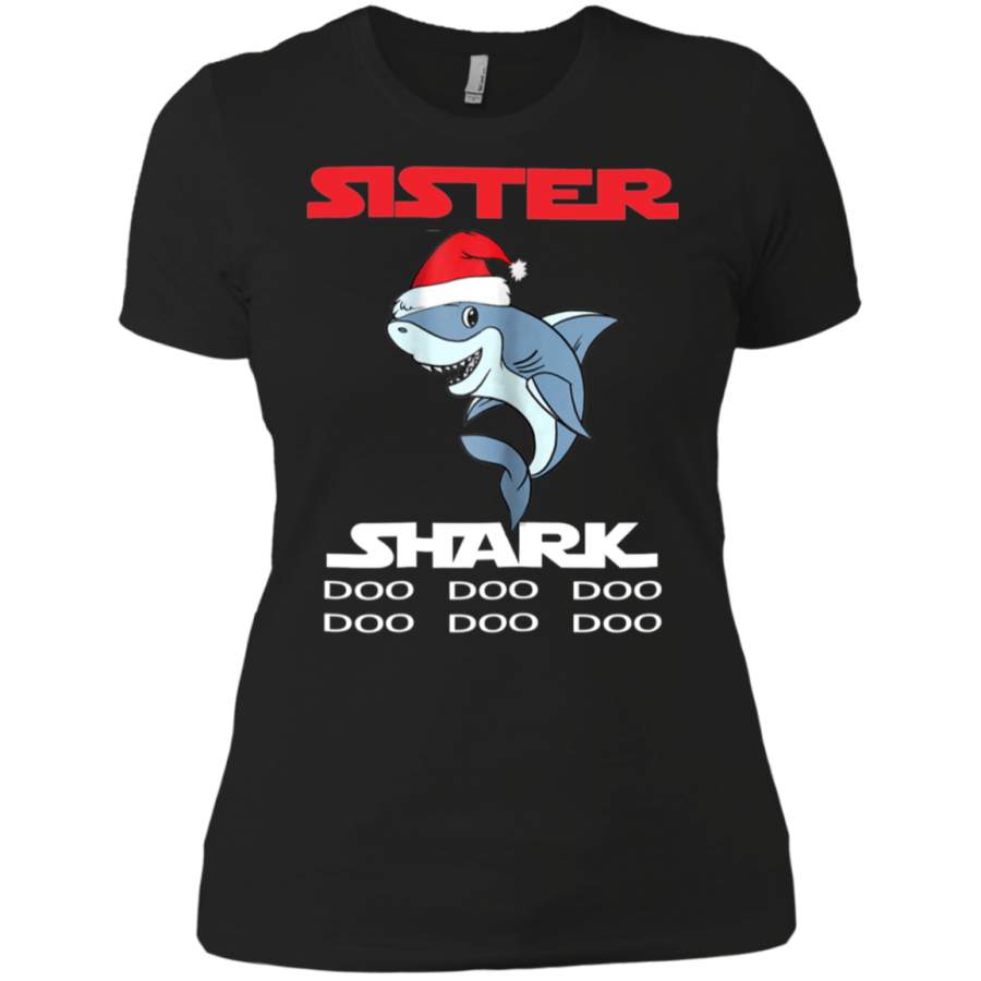 AGR Sister Shark Doo Doo Christmas Ladies T-Shirt