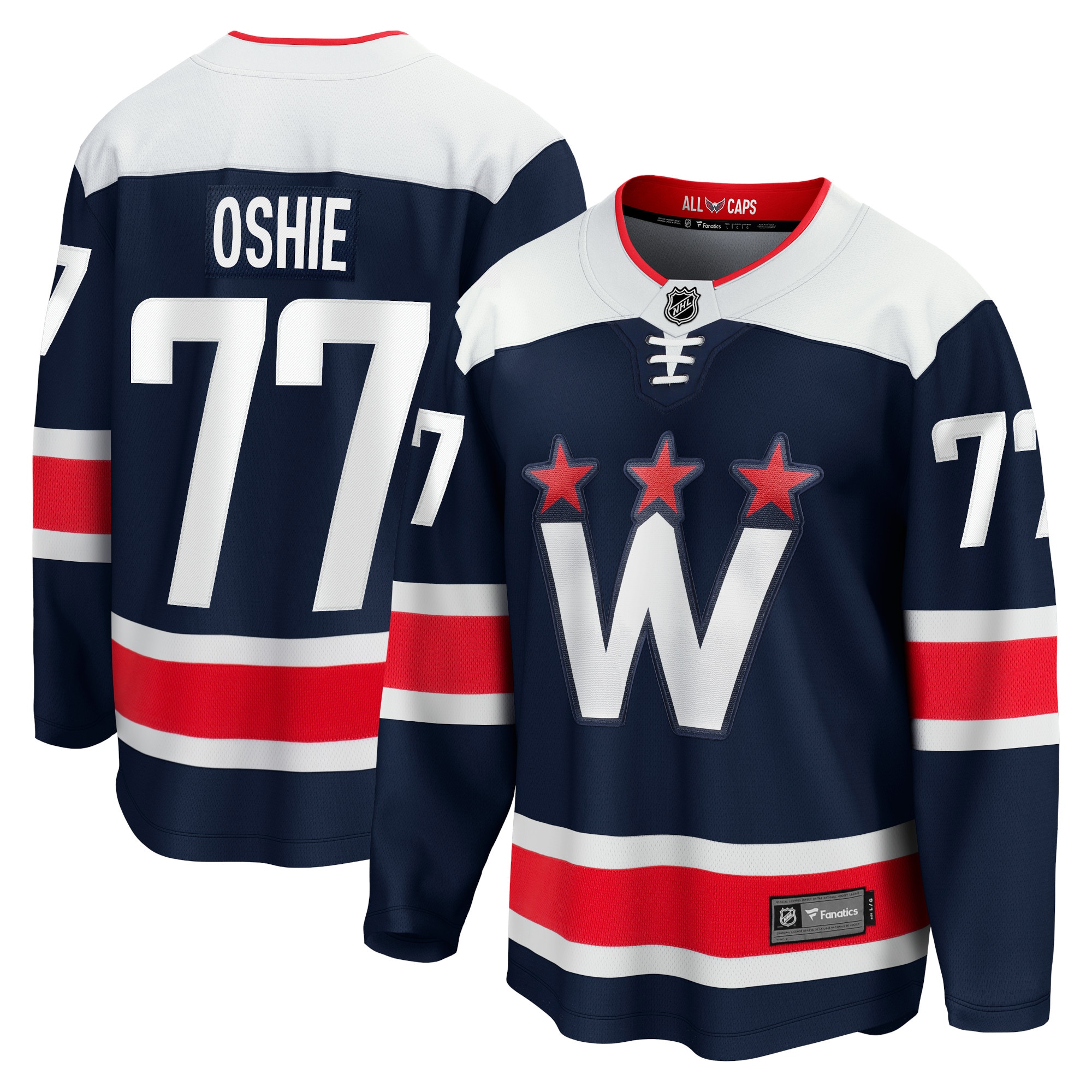 TJ Oshie Washington Capitals Branded Alternate Premier Breakaway Player Jersey – Navy