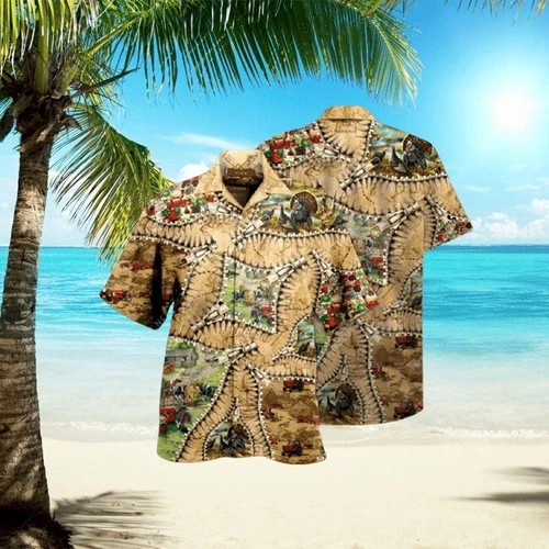 Amazing Zipper Farmer Animals Cute Hawaiian Shirt  Unisex  Adult  Hw6347