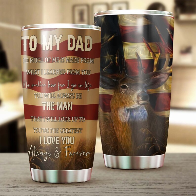 Father’S Day Gift You Will Always The Man I Look Up To Tumbler-Birthday Gift Christmas Gift Father’S Day Gift For Dad From Son From Daughter