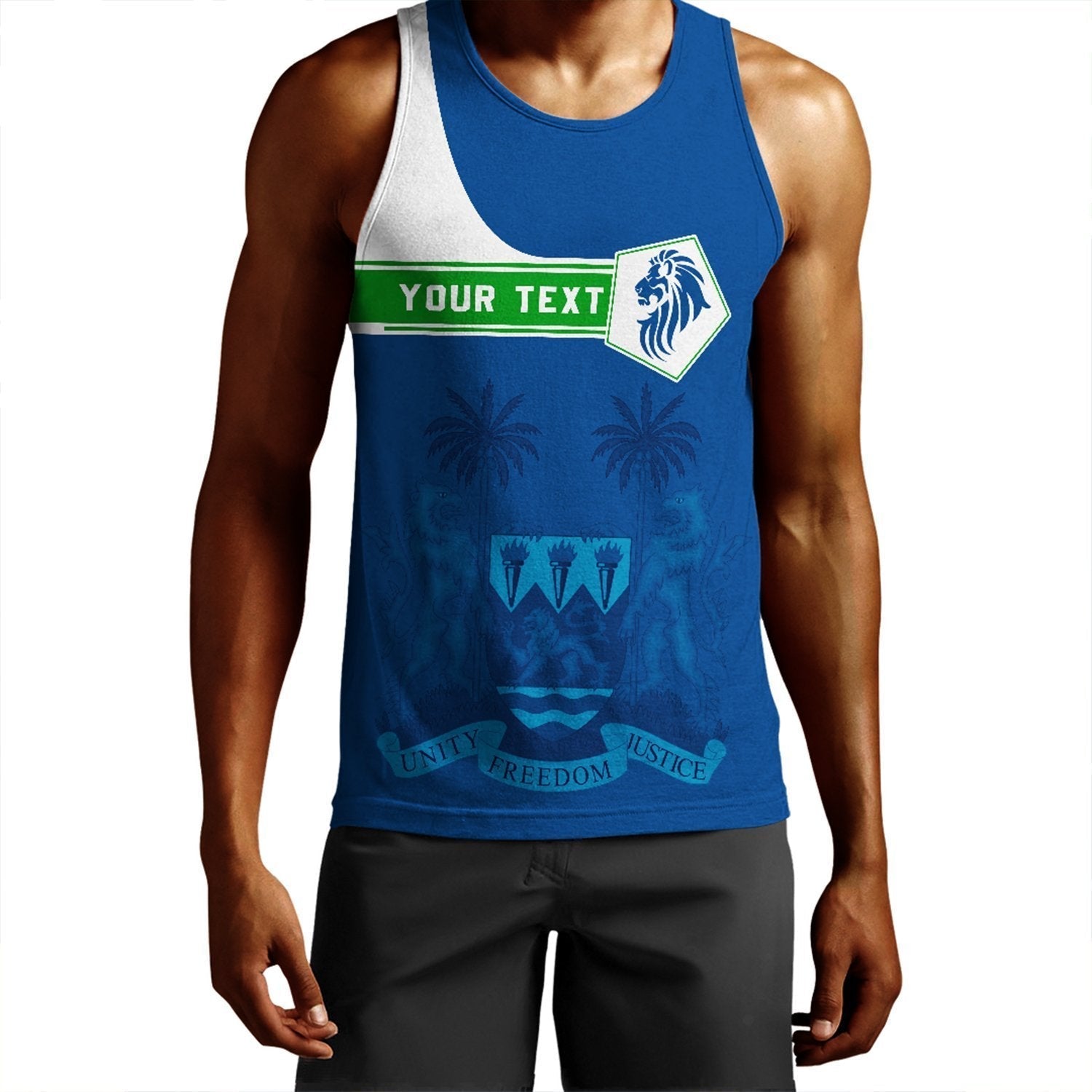 (Custom) African Tank Top – Sierra Leone Men’S Tank Top Pentagon Style