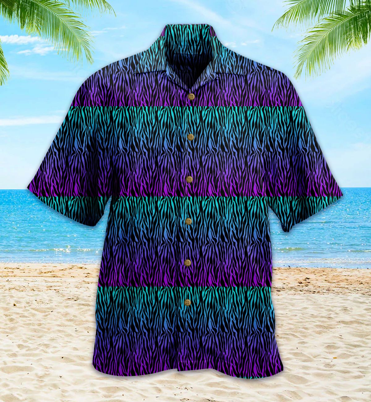 Purple Zebra Hawaii Shirt 22 Ha71162