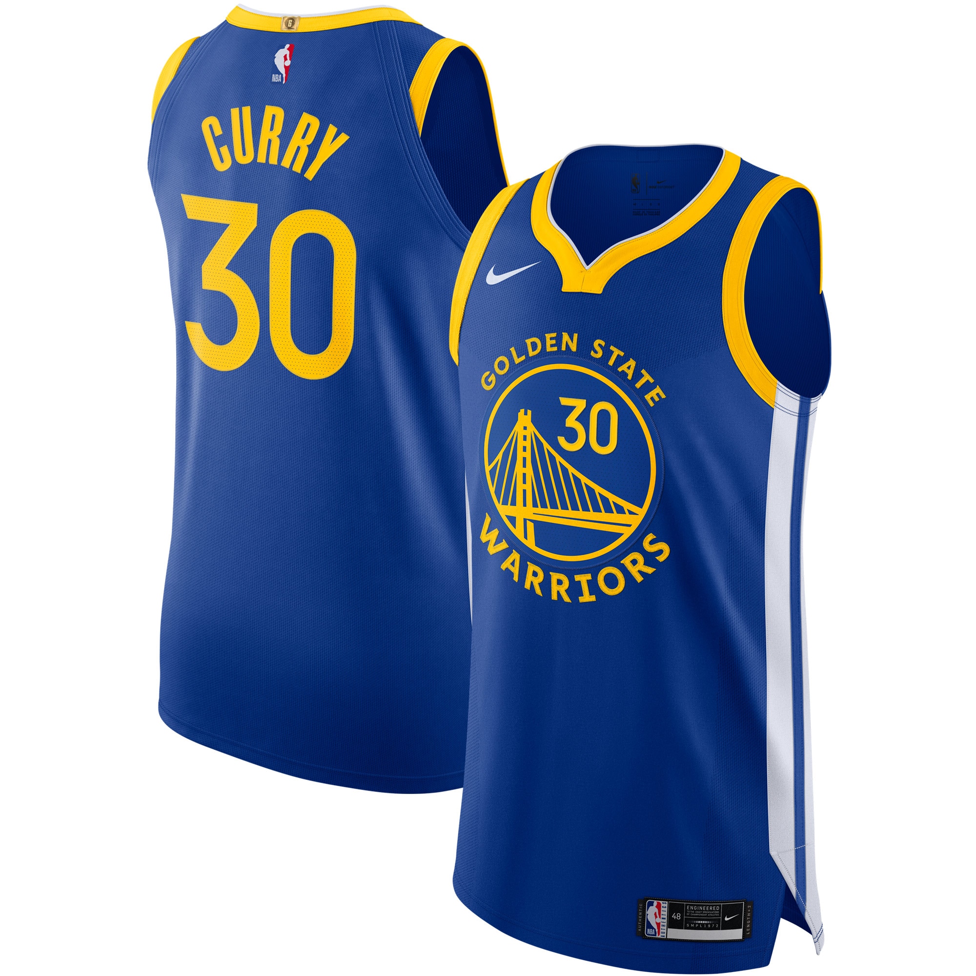 Stephen Curry Golden State Warriors Authentic Jersey – Icon Edition – Royal