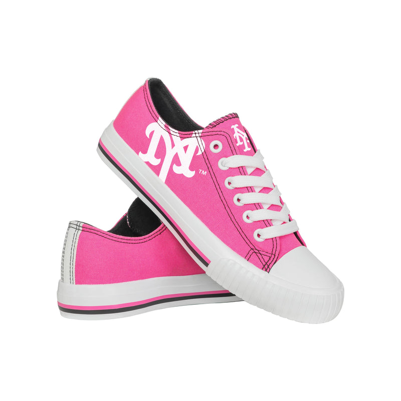 New York Mets MLB Womens Highlights Low Top Canvas Shoe